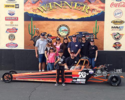 Jacob Hodges first win at the NHRA JDRL Division 7 races in Chandler, Arizona