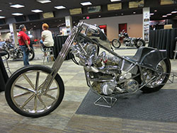 Custom motorcycle on display at Las Vegas Bike Fest