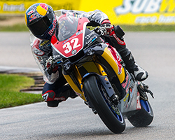 Once again on Saturday morning practice and Superpole sessions at Road America were held in wet conditions with temperatures 40 degrees lower than Friday and winds became a factor