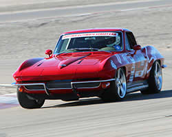 Jane Thurmond drove her 1964 Corvette Scarlett to a 66th place