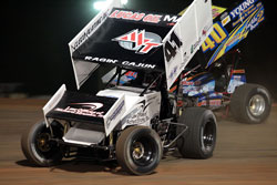 Although mot winning the ASCS Short Track Nationals Championship race, Jason Johnson Still hold the season points lead. (Photo by Corbet Deary)