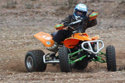 Eight-year-old Christopher Gnan, the youngest member of the Mohr Junior Racing Team, won the mini division in a hotly contested last race of the season.