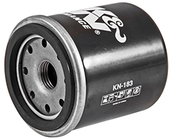 K&N Piaggio, Malaguti, Gilera, Derbi, Aprilia, Peugeot, Benelli, and Italjet replacement oil filter