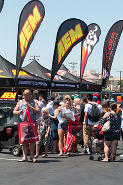 K&N booth at Auto Enthusiast Day in Anaheim, Ca