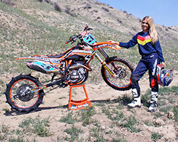 Chelsea Peterson of KTM Racing Malcolm Smith Motorsports Team Peterson Racing