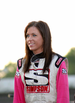Kathryne Minter is a driver of the 2009 ASCS Lucas Oil Sprint Car Series