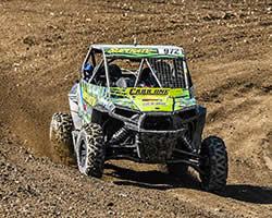 Katie Vernola moves forward through the chaos at Lucas Oil Regional Off-Road Series Production 1000 UTV class