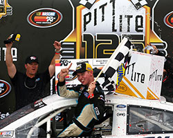 In his seventh career NASCAR K&N Pro Series East (NKNPSE) start, Kyle Benjamin was able to grab the checkered flag