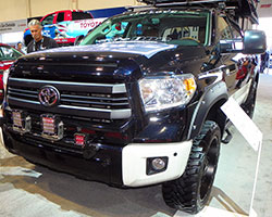2014 SEMA show booth featured a 2014 Toyota Tundra 1794 Edition pickup