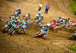 After the gates dropped for the first Lucas Oil/AMA Pro MX Series moto at Budds Creek Alex Martin nearly grabbed the holeshot on his K&N equipped Yamaha YZF250