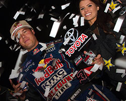 Bryce Menzies finished third in LOORS round 11 and came back in round 12 to drive the Red Bull Menzies Motorsports Pro-2 truck to a decisive victory at Wild West Motorsports Park
