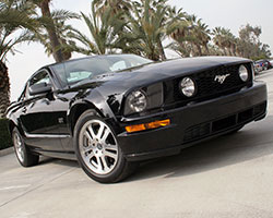 The 2005 Mustang was styled after a 2003 concept car, taking much inspiration from the first generation 1964-1970 Mustang