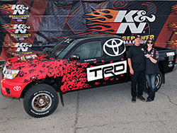 Sweepstakes finalist Annie Perkins was the winner of the Grand Prize 2014 K&N Horsepower Challenge