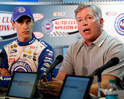 K&N Engineering, Inc. CEO Tom McGann was on site during the entitlement sponsorship extension announcement along with notable Pro Series alumni Joey Logano