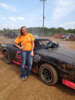 After an engine overhaul on the borrowed Camaro and a new hot pink and black paint job, Nikki was ready to race.