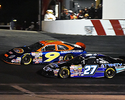 Dustin Ash managed to get by Ryan Partridge and crossed the line third; Ryan Partridge, who led a race-high 87 laps, came in fourth with Nicole Behar rounding out the top-five