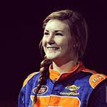 Story Author Hannah Newhouse and NASCAR K&N Pro Series West competitor