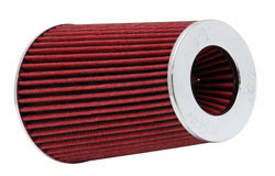 K&N universal chrome top air filter RG-1002RD-L with 3, 3.5 or 4 inch flange