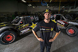 RJ Anderson with his Pro2 and Pro4 trucks