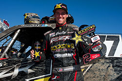 RJ Anderson on the podium in Lake Elsinore