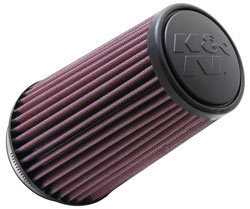 K&N RU-3130-L universal air filter with a 3.5’’ flange
