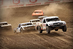Carl Renezeder leading the field at 2016 Lucas Oil Off Road Racing Series