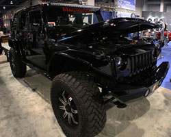 Hum-Vee Style Four-Door Jeep Wrangler Project Vehicle at 2012 SEMA Show