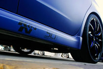 Black and Blue 2008 Subaru Impreza WRX