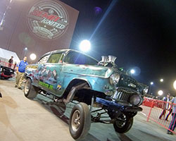 1955 Chevy Sedan 150 Gasser came from the Las Vegas locals of WelderUP