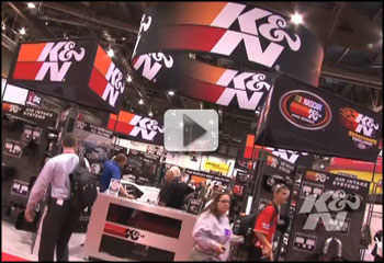 K&N Booth overview from the 2011 SEMA Show