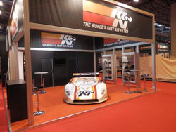 The Saker Sniper display at the K&N booth created a large amount of positive buzz at the 2012 Autosport International Race Car Show.