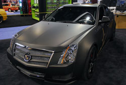 Scott Lowe's 2012 SEMA show vehicle of choice was a matte black Cadillac CTS