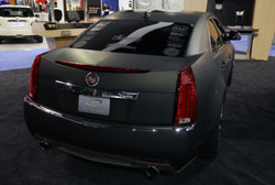 This 2012 Cadillac CTS was wrapped and ready to show just in time for SEMA 2012