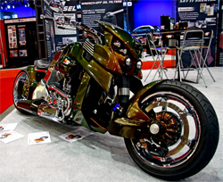 Global V REX Cruiser with Harley Davidson Powered Motor at SEMA Show in ...