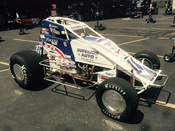 Jarrett Andretti sprint car at the Indianapolis Motor Speedway