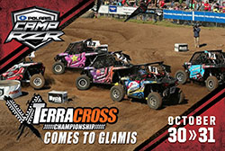 The Mystik Lubricants TerraCross Championship’s Women’s Class will end the season with a Halloween shootout at Polaris Camp RZR in the Glamis sand dunes on October 29-31, 2015