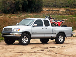 K&N Toyota T100, the 2000 Toyota Tundra truck with air intake for hauling