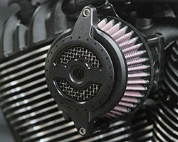 No Roland Sands Design custom bike build would be complete without K&N Performance Filters and the Track Chief features a RSD Blunt air cleaner assembly with a K&N air filter