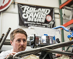 The Roland Sands Design team developed and built the chassis to cradle the Project 156 motor to race the 2015 Pike’s Peak International Hill Climb