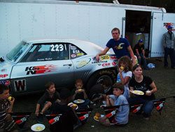 The Children Joined Jeremy Waibel for Dinner in the Pits