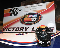 One autographed K&N Pro Series mini Bell replica helmet will be given away through K&N’s official Twitter feed