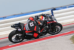 Kyle Wyman riding his superbike at Circuit of the Americas