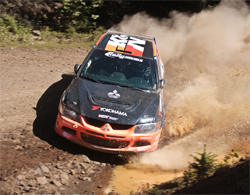 2007 Mitsubishi Lancer Evolution IX and Andrew Comrie-Picard will return to the United States for Rally America Round 8 in Steamboat Springs, Colorado