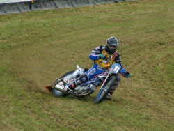 Ellis was also the only 250cc rider invited to participate in a grass track demonstration at the MTV Festival at Valleiles on the 23rd and 24th of July.