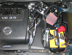 K&N air intake system 69-7062 installed in 2007 Nissan Altima