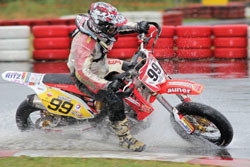 Austrian Supermoto Rider Andreas Simpson Rothbauer said he had the time of his life in finishing third overall this year