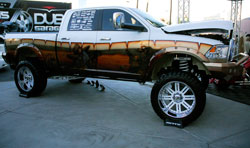 Andrew Lowe had one of the most eye-catching 4x4s at SEMA 2012