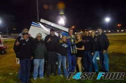 Andy Forsberg and the Owners of the 7c Cody Gainy PT Shocks 360 Sprint Car
