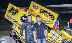 Gregg and his Scott Russell team earned a commanding victory in their second outing together at Marysville Raceway Park.