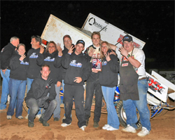 Andy Forsberg and the A&A Motorsports Team won a Sprint Car Division Race at the Red Hawk Casino Hoosier Tires Championship Race in Placerville, California